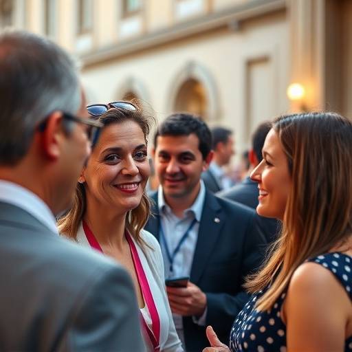 Fotografo che cattura un momento durante un evento aziendale a Roma